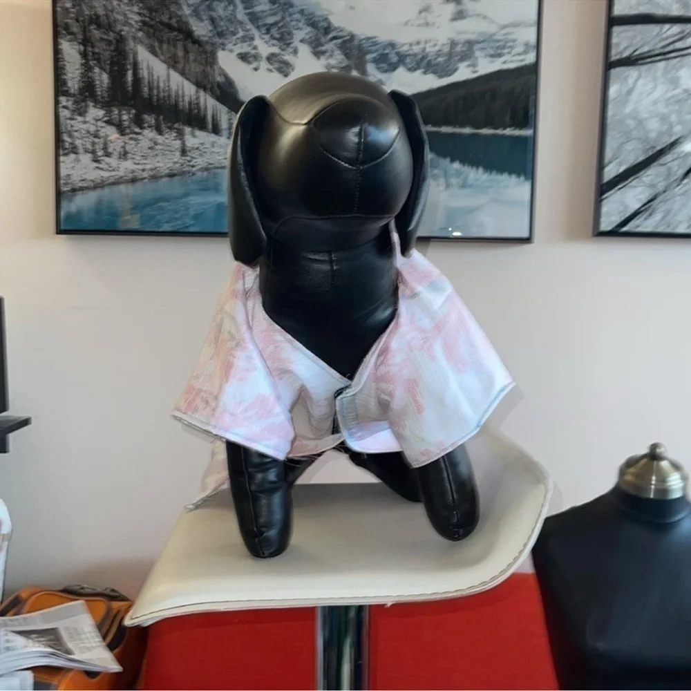 HANDCRAFTED nylon dog or cat kimono by me one off and fun to dress up your pet